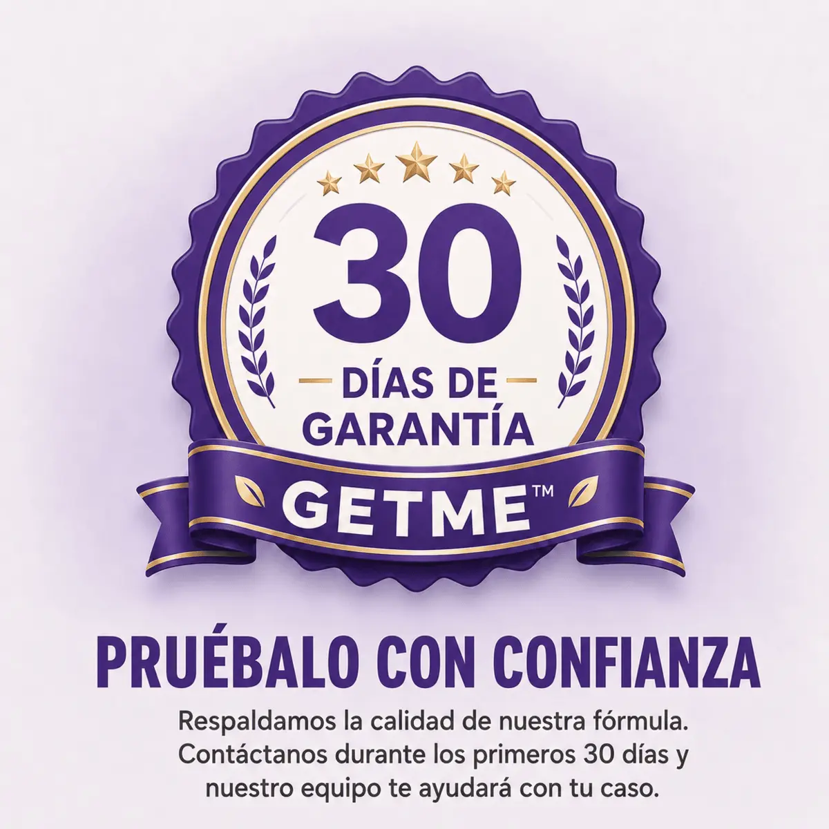 Garantía de satisfacción de 30 días para GETME Digestive Enzymes